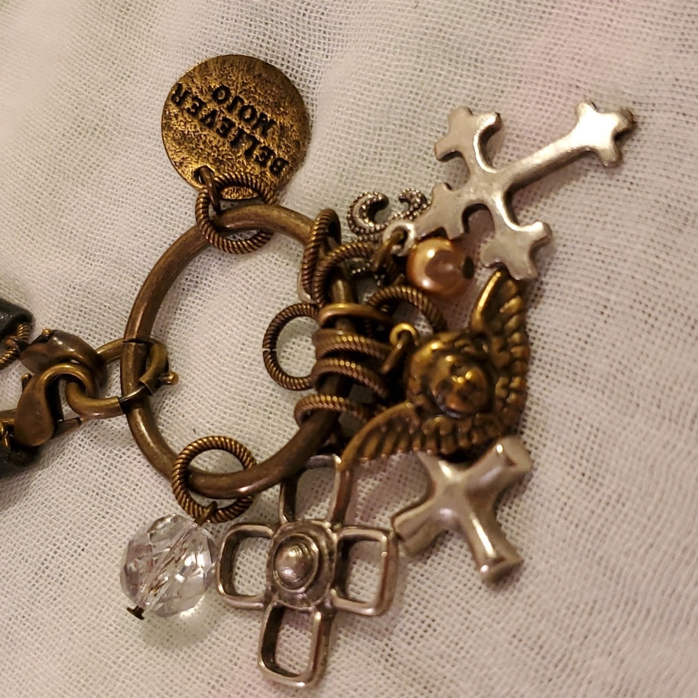 Leather Necklace w/ Charms